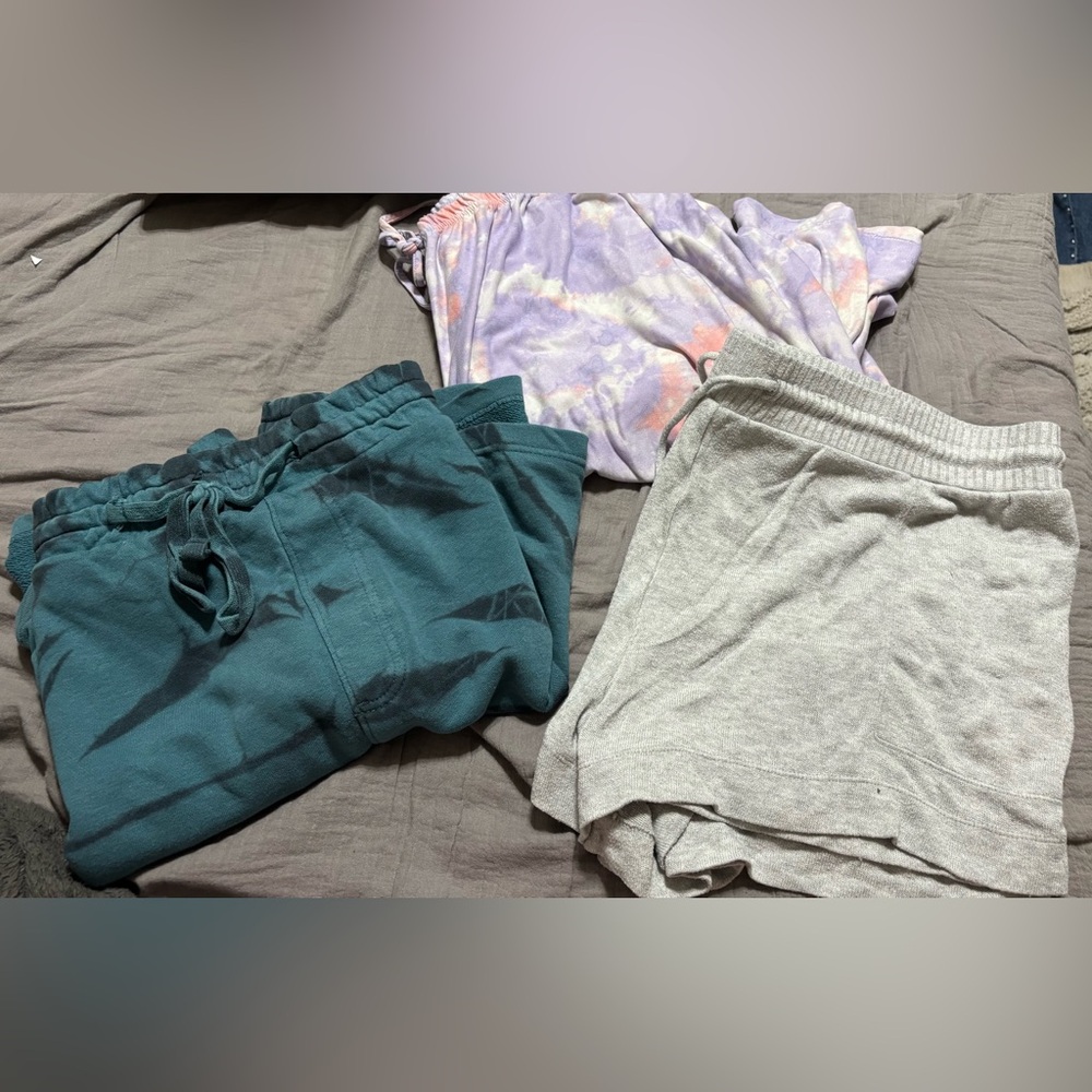 Two Pairs of Sleeping Shorts and One Pair of Sleeping Pants